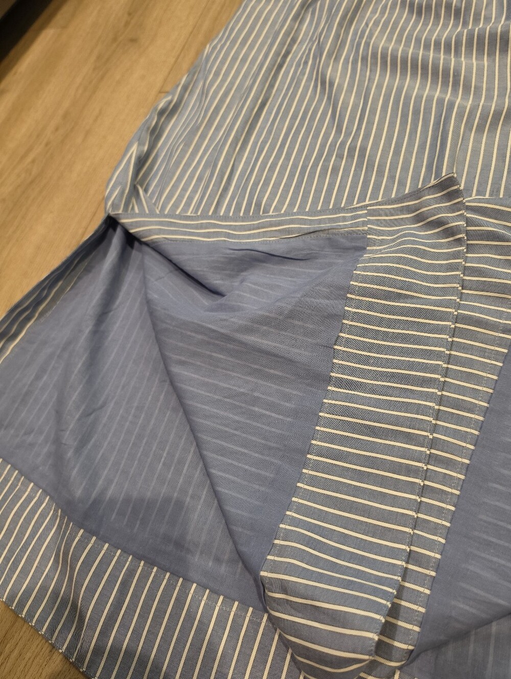 Tuckernuck Blue White Stripe Maxi Skirt Large NWT Coastal Preppy Resort - Picture 5 of 5
